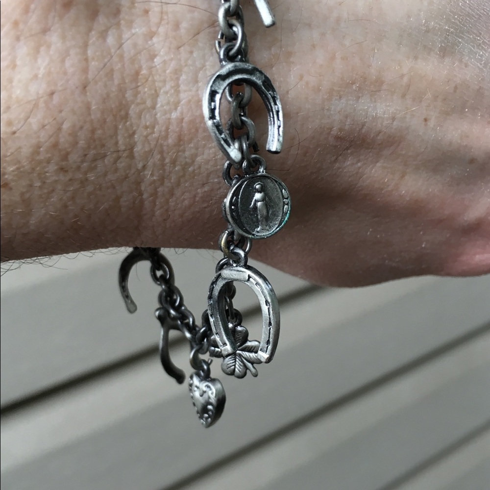 Pewter “Lucky” bracelet